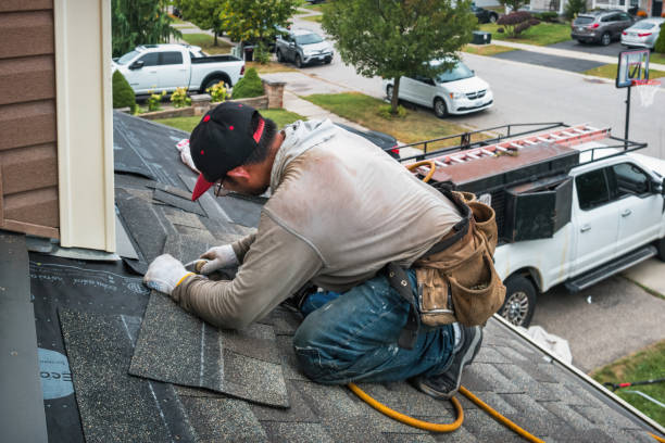 Professional Roofing technician working in Letts, IA